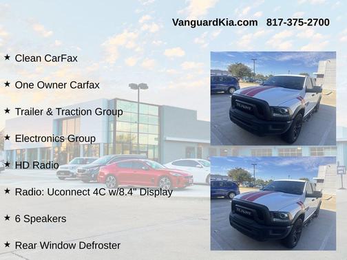 Bright White Clearcoat 2021 RAM 1500 Classic Warlock Quad Cab 4x4 6'4' Box