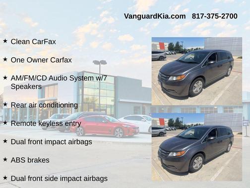 Smoky Topaz Metallic 2014 Honda Odyssey LX