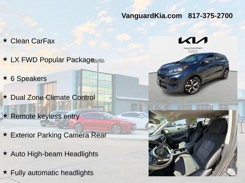 Pacific Blue 2021 Kia Sportage LX