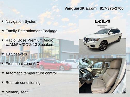 Pearl White 2017 Nissan Pathfinder Platinum