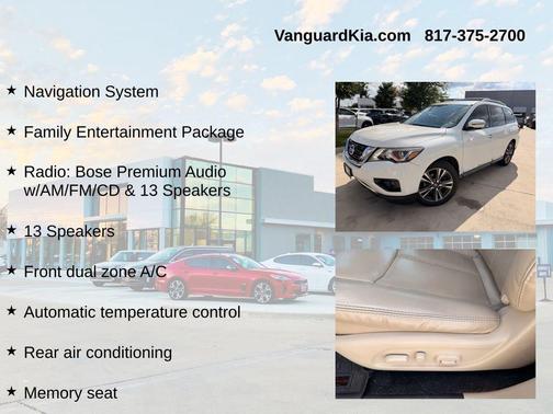 Pearl White 2017 Nissan Pathfinder Platinum