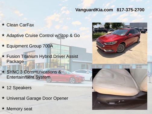 Ruby Red 2017 Ford Fusion Hybrid Titanium