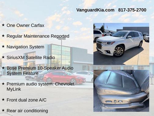 Summit White 2018 Chevrolet Traverse Premier