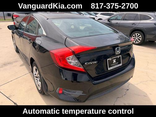 Black 2017 Honda Civic LX
