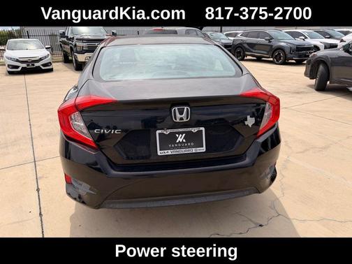 Black 2017 Honda Civic LX