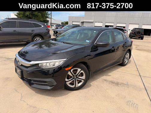 Black 2017 Honda Civic LX