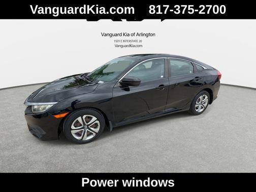 Black 2017 Honda Civic LX