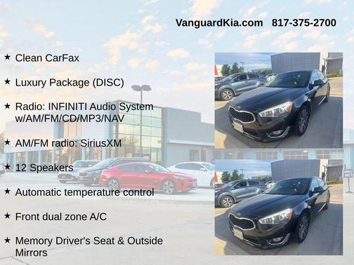 Aurora Black 2014 Kia Cadenza Premium