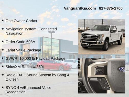 OXFORD WHITE 2022 Ford F-250 Lariat