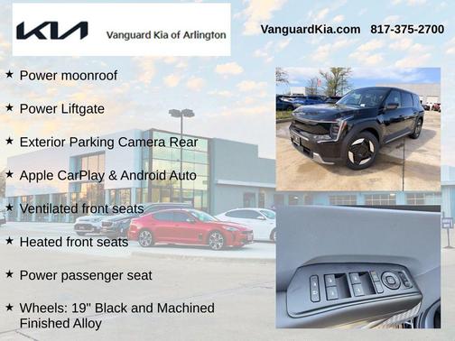 Ebony Black 2026 Kia EV9 Light Long Range