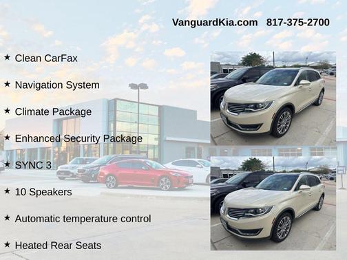 PLATINUM DUNE MET TRI-COAT 2016 Lincoln MKX Reserve