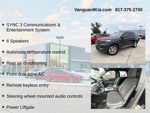 AGATE BLACK METALLIC 2020 Ford Explorer XLT