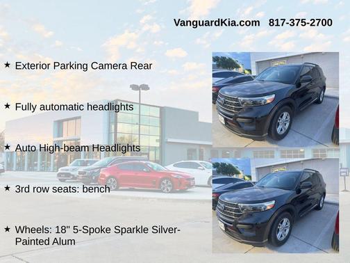 AGATE BLACK METALLIC 2020 Ford Explorer XLT