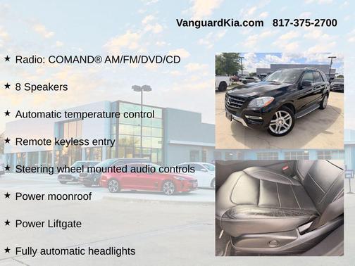 Black 2015 Mercedes-Benz M-Class ML 350