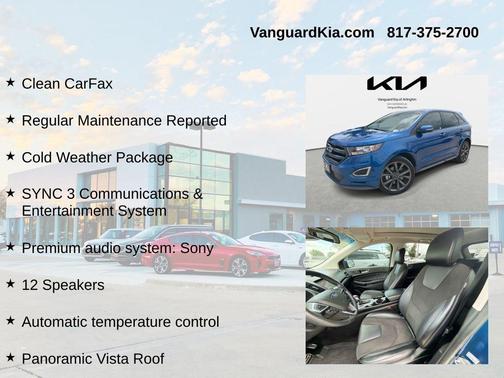 LIGHTNING BLUE METALLIC 2018 Ford Edge Sport