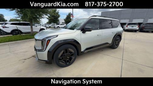 Ivory Silver 2024 Kia EV9 GT-Line
