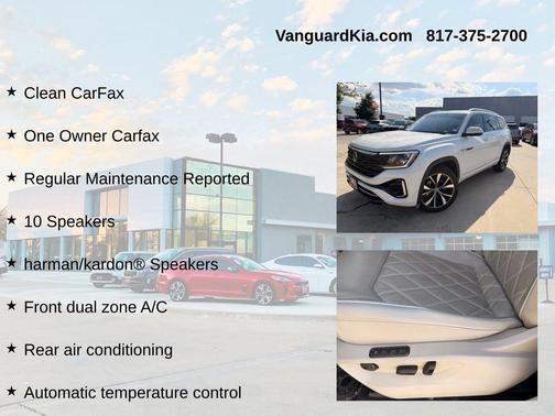 Opal White Pearl 2024 Volkswagen Atlas 2.0T SEL Premium R-Line 4MOTION