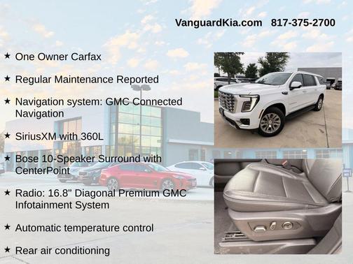 Summit White 2025 GMC Yukon XL Denali