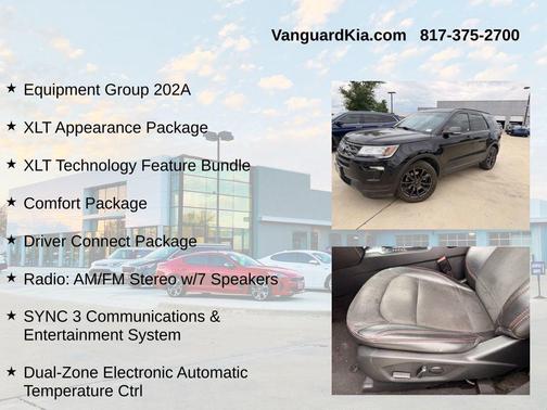 SHADOW BLACK 2018 Ford Explorer XLT