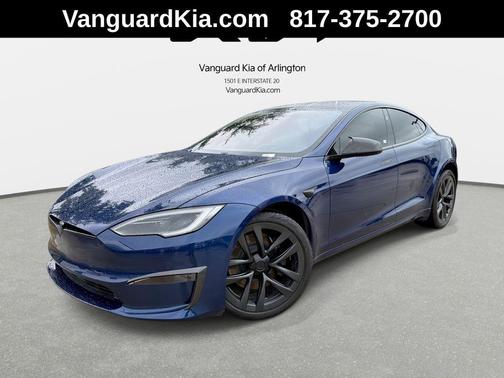 Deep Blue Metallic 2022 Tesla Model S Plaid