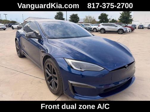 Deep Blue Metallic 2022 Tesla Model S Plaid