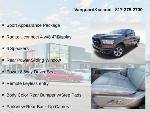 Granite Crystal Metallic Clearcoat 2019 RAM 1500 Big Horn