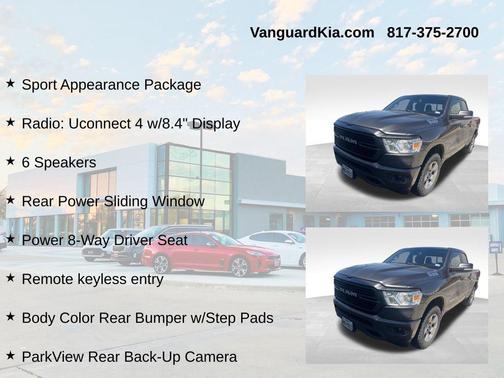 Granite Crystal Metallic Clearcoat 2019 RAM 1500 Big Horn