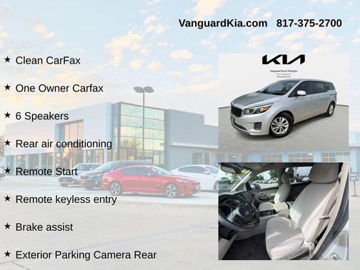 Silky Silver 2018 Kia Sedona LX