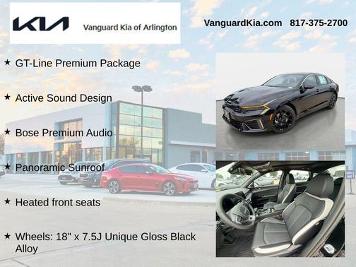 Aurora Black Pearl 2026 Kia K5 GT-Line FWD