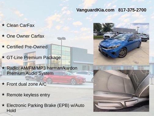 Sporty Blue 2022 Kia Forte GT-Line