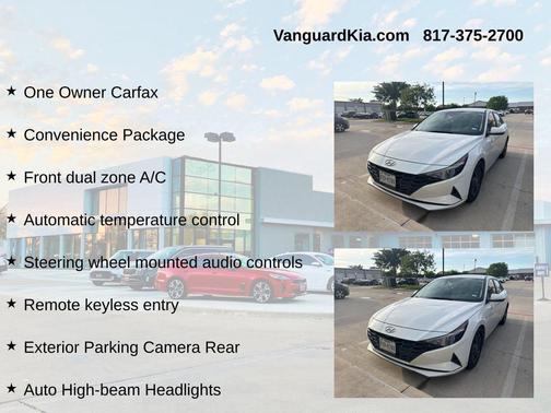 Quartz White 2022 Hyundai ELANTRA SEL