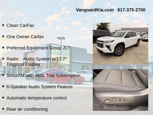 Summit White 2025 Chevrolet Traverse LT