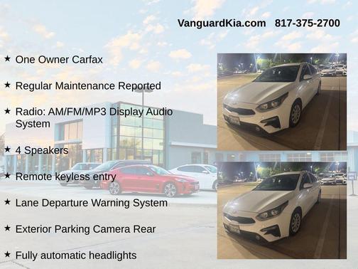 Clear White 2021 Kia Forte FE