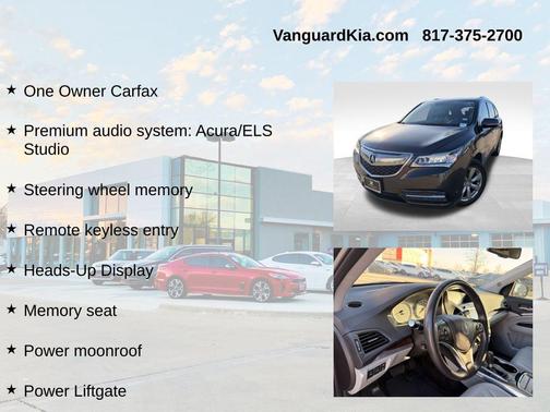 2015 Acura MDX 3.5L Advance Pkg w/Entertainment Pkg