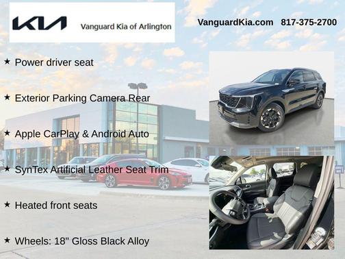 Ebony Black 2026 Kia Sorento S