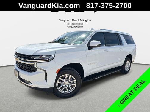 Summit White 2022 Chevrolet Suburban LS
