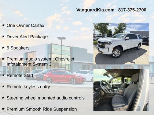 Summit White 2022 Chevrolet Suburban LS