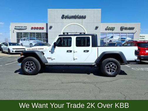 Bright White Clearcoat 2025 Jeep Gladiator Rubicon