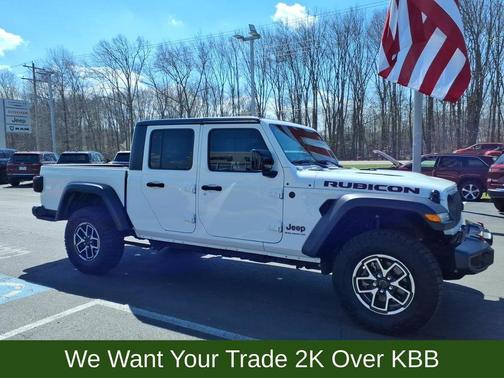 Bright White Clearcoat 2025 Jeep Gladiator Rubicon
