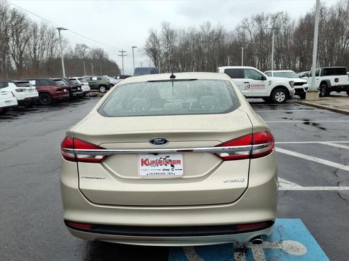 White Gold Metallic 2018 Ford Fusion Hybrid S