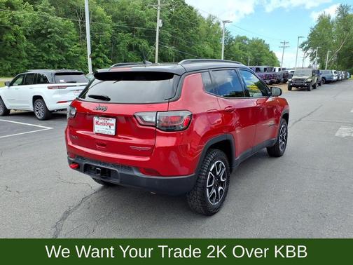 Red 2025 Jeep Compass Trailhawk