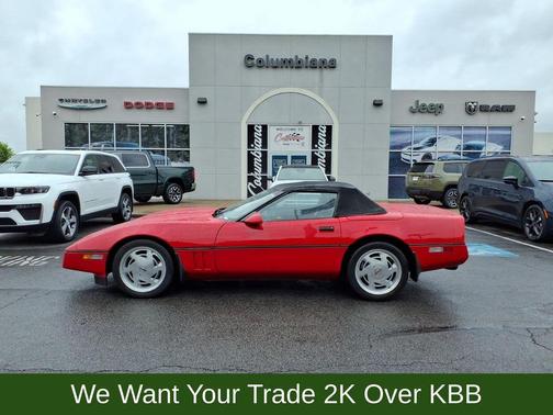 Red 1989 Chevrolet Corvette