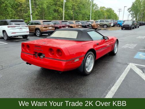Red 1989 Chevrolet Corvette