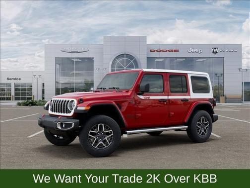 Firecracker Red Clearcoat 2026 Jeep Wrangler Sahara
