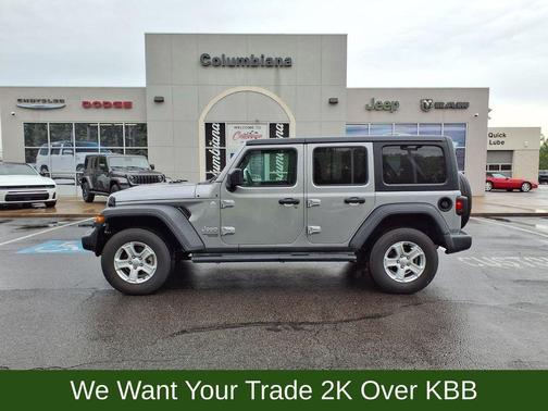 Billet Silver Metallic Clearcoat 2019 Jeep Wrangler Unlimited Sport