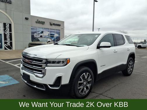 Summit White 2023 GMC Acadia SLE