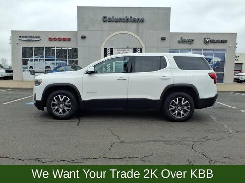 Summit White 2023 GMC Acadia SLE
