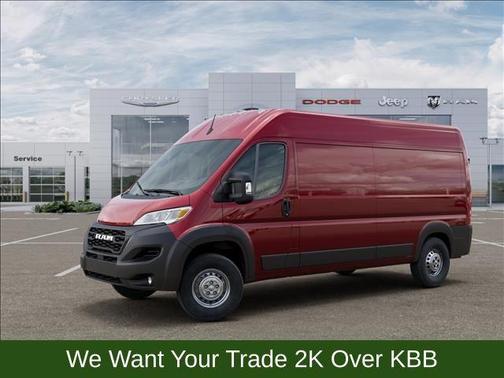 Deep Cherry Red 2026 RAM ProMaster 2500 High Roof