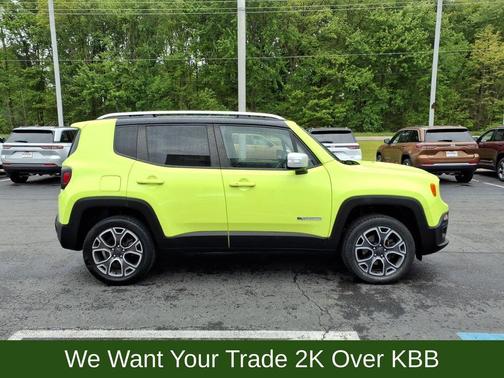 Hypergreen Clearcoat 2018 Jeep Renegade Limited