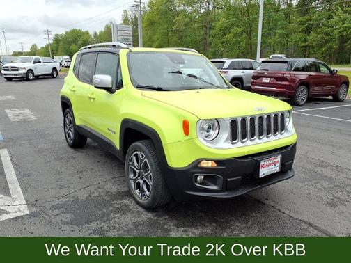 Hypergreen Clearcoat 2018 Jeep Renegade Limited